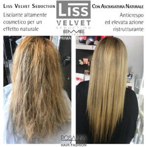 Liss Velvet Seduction di Emmediciotto è trattamento stirante e anticrespo per risultati sorprendentemente performanti.